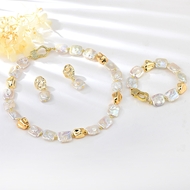 Show details for On-Trend Copper or Brass fresh water pearl 3 Piece Jewelry Set Online Shopping Show details for On-Trend Copper or Brass fresh water pearl 3 Piece Jewelry Set Online Shopping