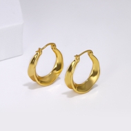 Picture of Unusual Delicate Big Huggie Earrings