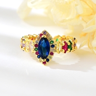 Show details for New Season Blue Cubic Zirconia Adjustable Ring with SGS/ISO Certification Show details for New Season Blue Cubic Zirconia Adjustable Ring with SGS/ISO Certification
