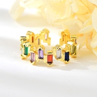 Show details for Purchase Gold Plated Colorful Adjustable Ring with Wow Elements Show details for Purchase Gold Plated Colorful Adjustable Ring with Wow Elements