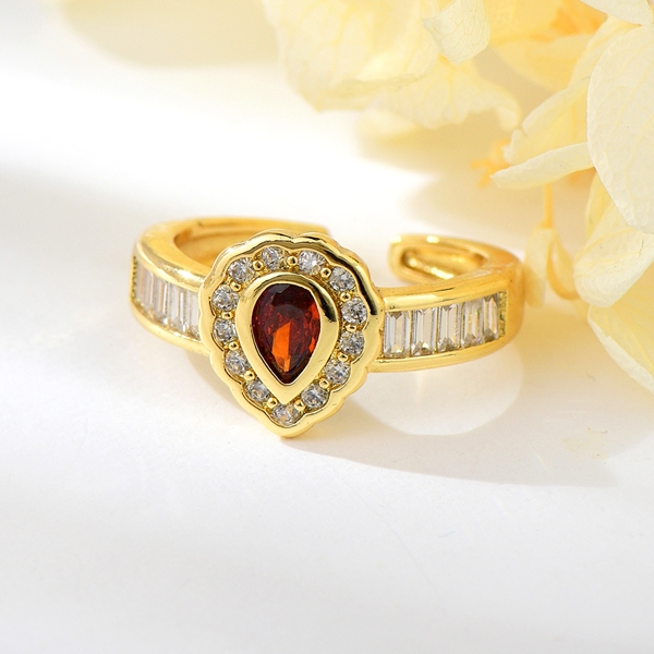 Picture of Featured Red Small Adjustable Ring with Full Guarantee