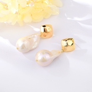 Show details for Classic Baroque Pearl Dangle Earrings Online Show details for Classic Baroque Pearl Dangle Earrings Online