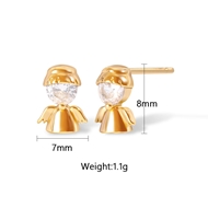 Picture of Unique Cubic Zirconia Delicate Big Stud Earrings