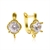 Picture of Most Popular Cubic Zirconia Copper or Brass Huggie Earrings