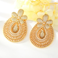 Show details for Nickel Free Gold Plated Luxury Dangle Earrings with No-Risk Refund Show details for Nickel Free Gold Plated Luxury Dangle Earrings with No-Risk Refund
