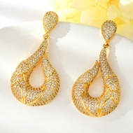 Show details for Brand New White Gold Plated Dangle Earrings for Girlfriend Show details for Brand New White Gold Plated Dangle Earrings for Girlfriend