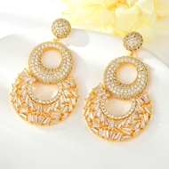 Show details for Famous Big Cubic Zirconia Dangle Earrings Show details for Famous Big Cubic Zirconia Dangle Earrings