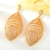 Picture of Staple Big Gold Plated Dangle Earrings