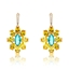 Show details for Distinctive Yellow Cubic Zirconia Dangle Earrings with Low MOQ