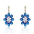 Picture of Featured Blue Flower Dangle Earrings with Full Guarantee