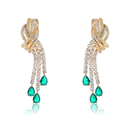 Picture of Delicate Green Dangle Earrings with Speedy Delivery