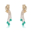 Show details for Delicate Green Dangle Earrings with Speedy Delivery