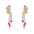 Picture of Brand New Red Copper or Brass Dangle Earrings with SGS/ISO Certification