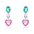 Picture of Fast Selling Colorful Love & Heart Dangle Earrings For Your Occasions