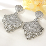 Show details for Bulk Platinum Plated White Dangle Earrings from Editor Picks Show details for Bulk Platinum Plated White Dangle Earrings from Editor Picks