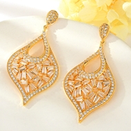 Show details for Luxury Copper or Brass Dangle Earrings with Worldwide Shipping Show details for Luxury Copper or Brass Dangle Earrings with Worldwide Shipping