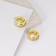 Picture of Low Price Gold Plated Delicate Huggie Earrings from Top Designer