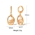 Picture of Fashion Cubic Zirconia Copper or Brass Dangle Earrings