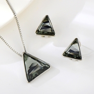 Show details for Delicate Swarovski Element Medium 2 Piece Jewelry Set Show details for Delicate Swarovski Element Medium 2 Piece Jewelry Set