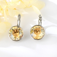 Show details for Copper or Brass Yellow Dangle Earrings with Worldwide Shipping Show details for Copper or Brass Yellow Dangle Earrings with Worldwide Shipping