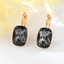 Show details for Big Black Dangle Earrings with 3~7 Day Delivery