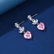 Picture of Luxury Pink Dangle Earrings in Exclusive Design