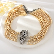 Show details for Popular Cubic Zirconia White Layered Necklace Show details for Popular Cubic Zirconia White Layered Necklace