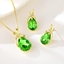 Show details for Purchase Gold Plated Artificial Crystal 2 Piece Jewelry Set Exclusive Online