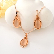 Picture of Trendy Rose Gold Plated Classic 2 Piece Jewelry Set with No-Risk Refund