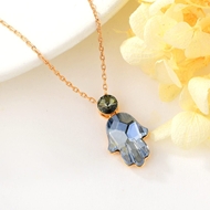 Show details for Luxury Blue Pendant Necklace in Flattering Style Show details for Luxury Blue Pendant Necklace in Flattering Style