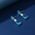 Picture of Recommended Blue Geometric Dangle Earrings with Member Discount