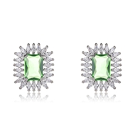 Picture of Popular Cubic Zirconia Fashion Huggie Earrings