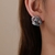Picture of Fashion Platinum Plated Huggie Earrings with 3~7 Day Delivery