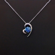 Show details for Featured Blue Cubic Zirconia Pendant Necklace with Full Guarantee Show details for Featured Blue Cubic Zirconia Pendant Necklace with Full Guarantee