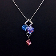 Show details for Charming Blue Cubic Zirconia Pendant Necklace As a Gift Show details for Charming Blue Cubic Zirconia Pendant Necklace As a Gift