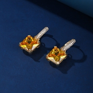 Picture of Irresistible Yellow Luxury Huggie Earrings As a Gift