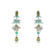 Picture of Charming Green Party Dangle Earrings As a Gift