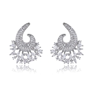 Picture of Great Cubic Zirconia Luxury Dangle Earrings