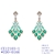 Picture of Luxury Green Dangle Earrings with 3~7 Day Delivery