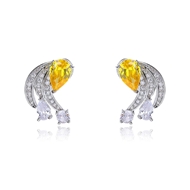 Picture of Irresistible Yellow Luxury Dangle Earrings As a Gift