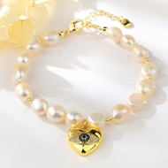 Show details for Distinctive White Gold Plated Charm Bracelet with Low MOQ Show details for Distinctive White Gold Plated Charm Bracelet with Low MOQ