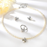 Show details for Affordable Copper or Brass White 3 Piece Jewelry Set Show details for Affordable Copper or Brass White 3 Piece Jewelry Set