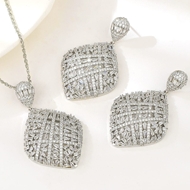 Show details for Famous Geometric White 2 Piece Jewelry Set Show details for Famous Geometric White 2 Piece Jewelry Set