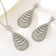Show details for Luxury Platinum Plated 2 Piece Jewelry Set at Unbeatable Price Show details for Luxury Platinum Plated 2 Piece Jewelry Set at Unbeatable Price