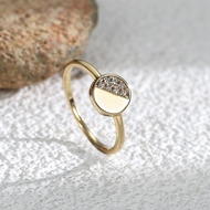 Picture of Filigree Geometric Cubic Zirconia Fashion Ring with No-Risk Return