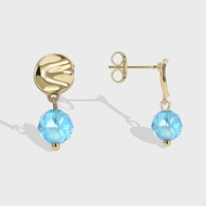 Picture of Cheap Copper or Brass Gold Plated Dangle Earrings for Ladies