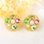 Picture of Hypoallergenic Gold Plated Colorful Stud Earrings with Easy Return