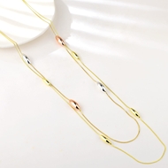 Show details for Fashion Geometric Gold Plated Long Chain Necklace Show details for Fashion Geometric Gold Plated Long Chain Necklace