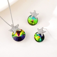 Show details for Versatile Platinum Plated Swarovski Element 2 Piece Jewelry Set Show details for Versatile Platinum Plated Swarovski Element 2 Piece Jewelry Set