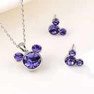 Show details for Reasonably Priced Copper or Brass Purple 2 Piece Jewelry Set for Female Show details for Reasonably Priced Copper or Brass Purple 2 Piece Jewelry Set for Female